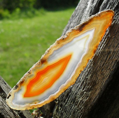 Achátový plátek 62x26x3mm — foto 1