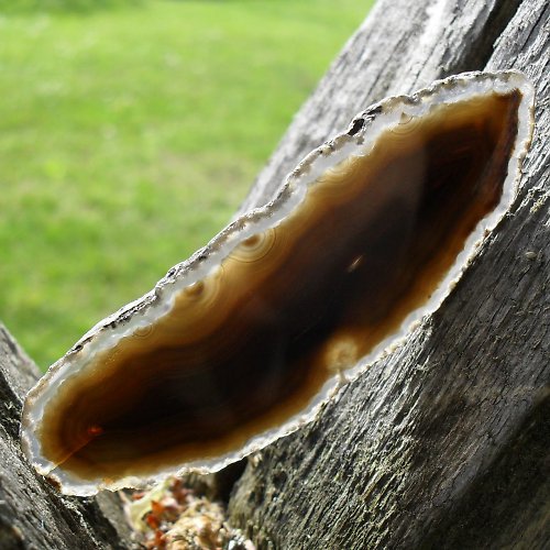Achátový plátek 75x27x3mm — foto 1