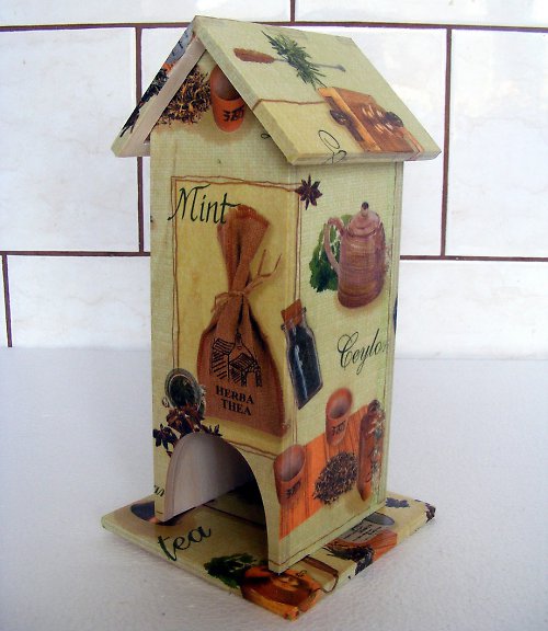 Domeček Na Čajové Sáčky-Decoupage — foto 1