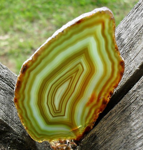 Achátový plátek 75x42x4mm — foto 1