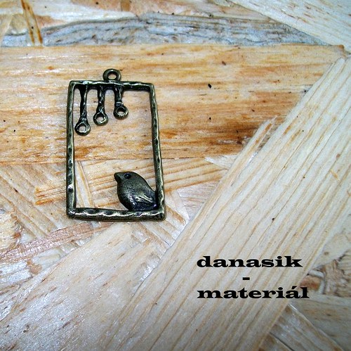 Bronzový Rámeček S Ptáčkem — foto 1