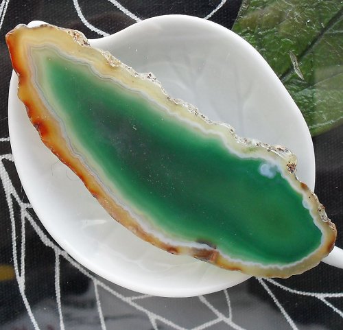 Achátový plátek 76x28x3mm — foto 1