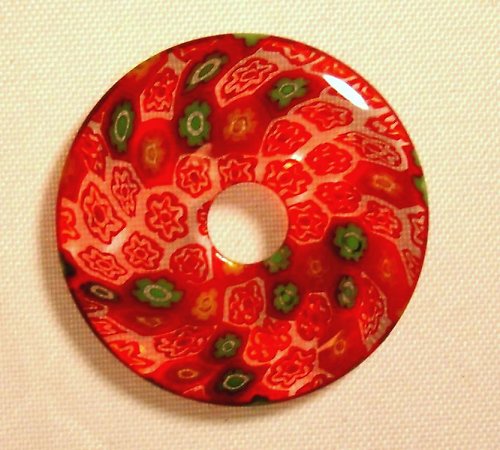 Donut millefiori - červený — foto 1