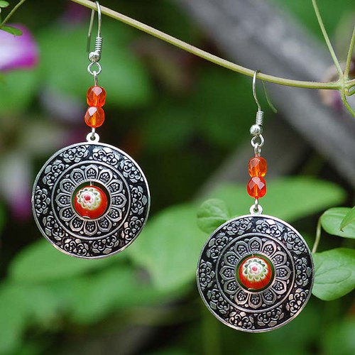 Cinkavé kruhy s millefiori — foto 1