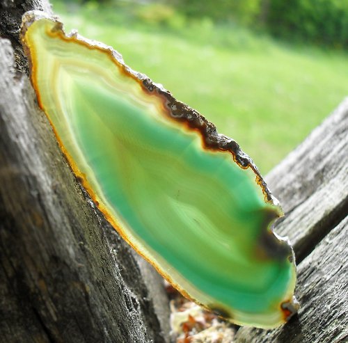 Achátový plátek 67x26x3mm — foto 1