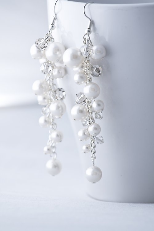 Svadobné náušnice Swarovski — foto 1