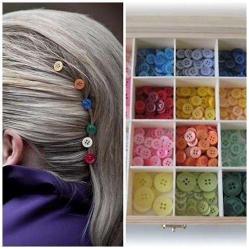 Barevné knoflíčky MIX - 50 ks — foto 1