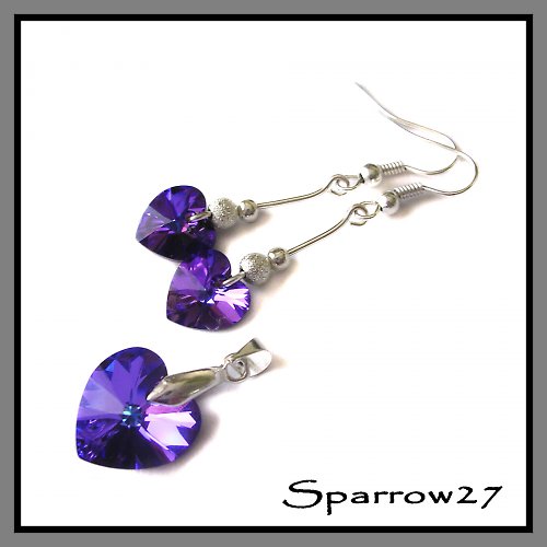 Sada swarovski - fialová modř — foto 1