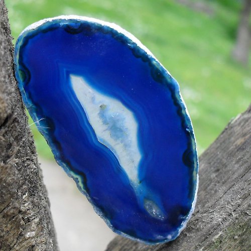 Achátový plátek 51x26x3mm — foto 1