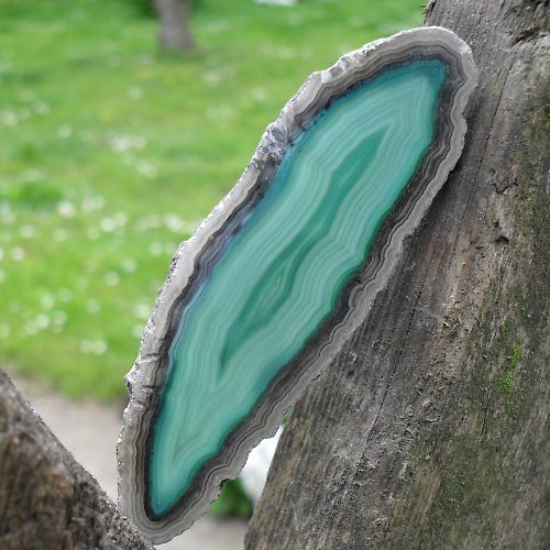 Achátový plátek 79x21x3mm — foto 1