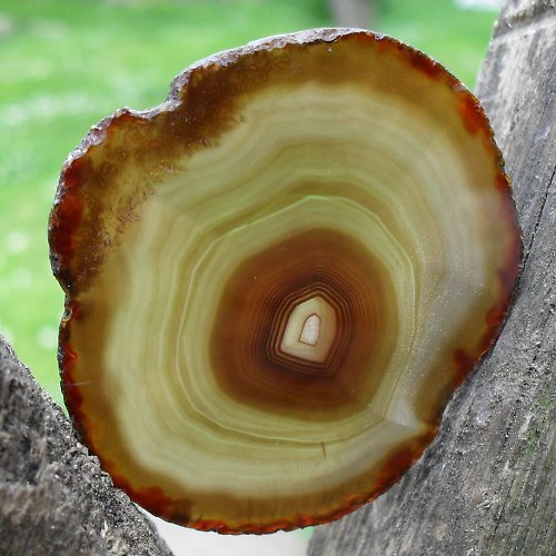 Achátový plátek 47x42x3mm — foto 1