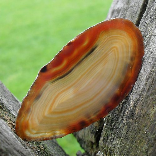 Achátový plátek 52x30x3mm — foto 1