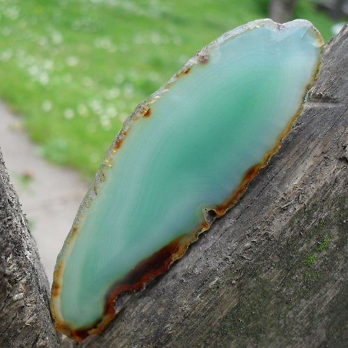 Achátový plátek 54x30x3mm — foto 1