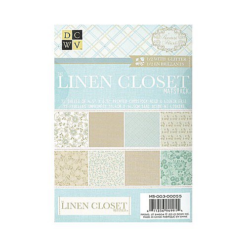 DCWV - Mat Stack LINEN CLOSET 24 ks - scrapbook — foto 1