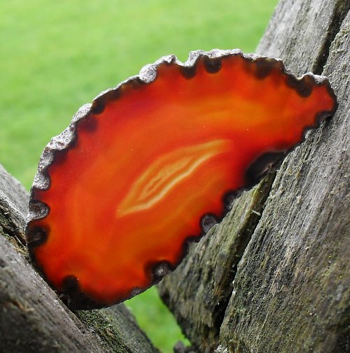 Achátový plátek 59x31x3mm — foto 1