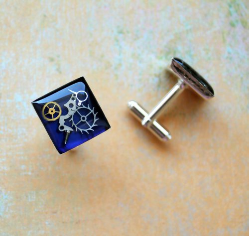 Manžetové knoflíčky /blue/ — foto 1