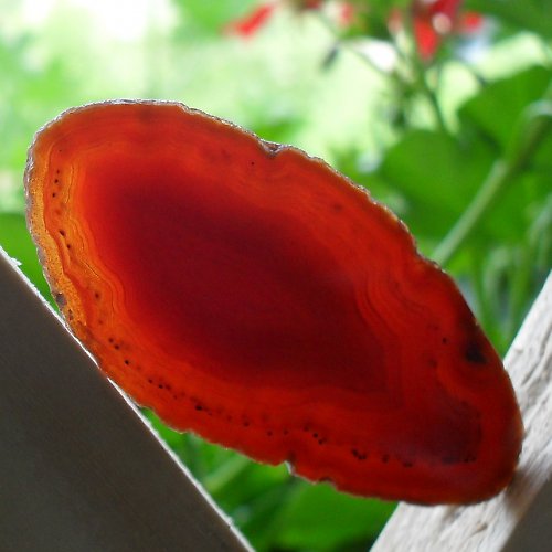 Achátový plátek 61x26x3mm — foto 1