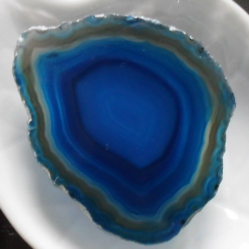 Achátový plátek 44x35x3mm — foto 1