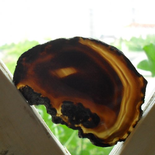 Achátový plátek 52x38x3mm — foto 1