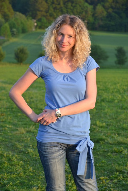 Modré tričko — foto 1