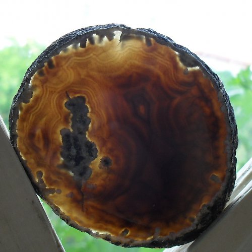 Achátový plátek 65x53x5mm — foto 1