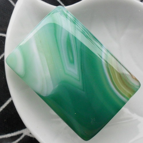 Čínský achát 35x25x5mm — foto 1