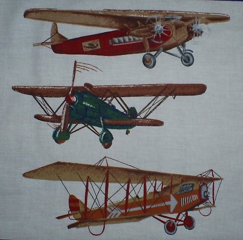 SLEVA látka (nejen) na PATCHWORK Panel Letadla II. — foto 1