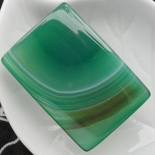 Čínský achát 35x25x5mm — foto 1
