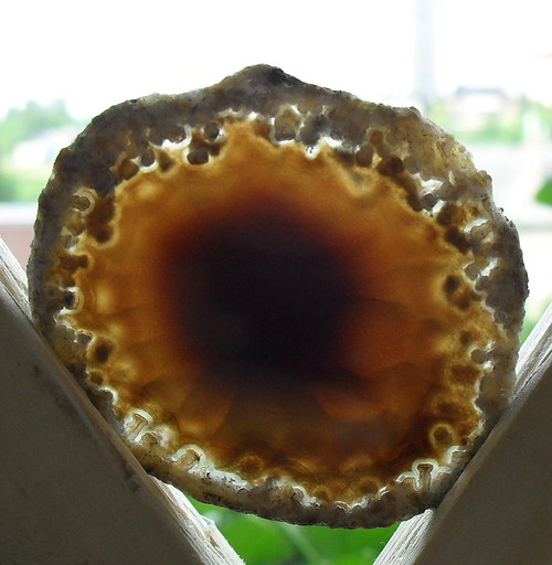 Achátový plátek 50x44x3mm — foto 1