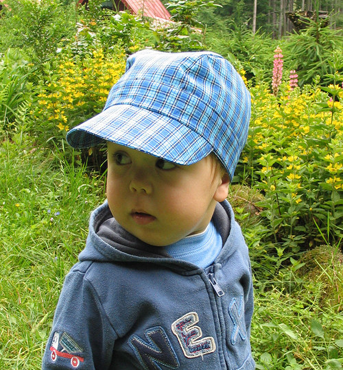 Kšiltovka - kanafaska modrá — foto 1