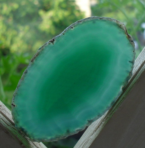 Achátový plátek 67x41x4mm — foto 1