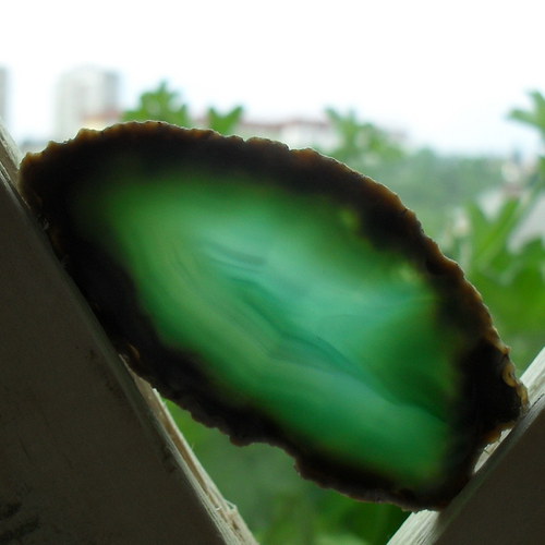Achátový plátek 61x31x4mm — foto 1