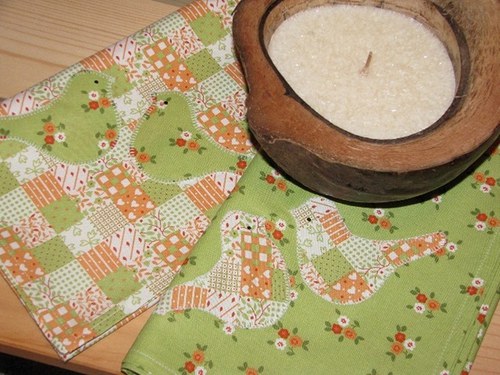 Běhoun oranžový patchwork - LETNÍ SLEVA! — foto 1