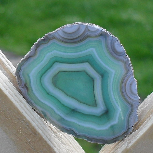 Achátový plátek 37x30x3mm — foto 1