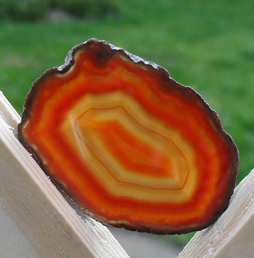 Achátový plátek 43x30x3mm — foto 1