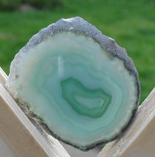 Achátový plátek 41x35x3mm — foto 1