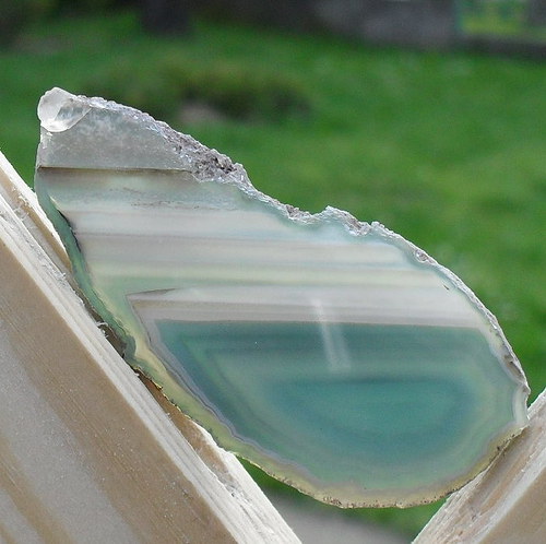 Achátový plátek 60x29x3mm — foto 1