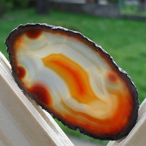 Achátový plátek 58x33x3mm — foto 1