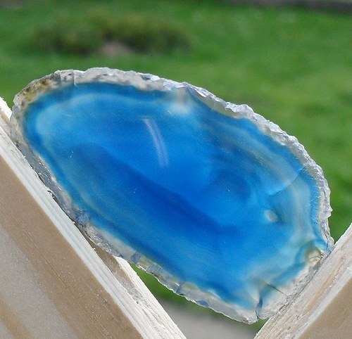Achátový plátek 53x30x3mm — foto 1