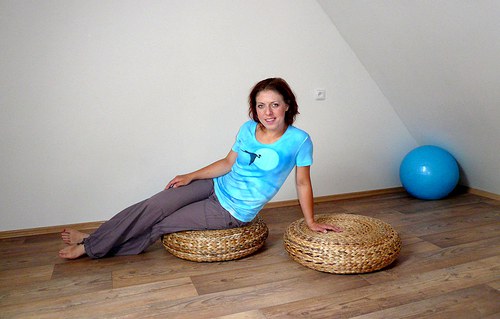 "Volavka " - modravé tričko — foto 1