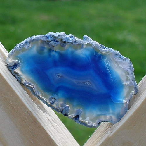 Achátový plátek 47x29x4mm — foto 1