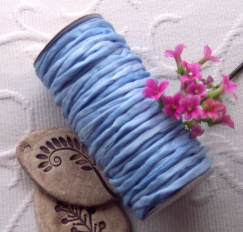 Blue sky..., crep satin, 1,5 metru — foto 1