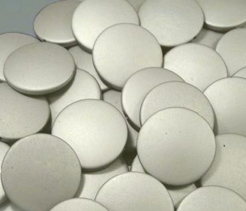 Korálky MATT plast placka Ø25mm, 10ks — foto 1