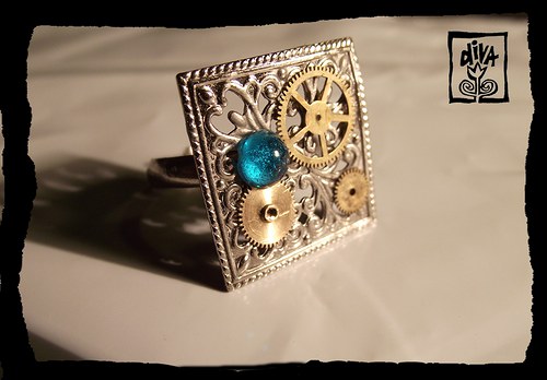 Steampunkový prsten — foto 1