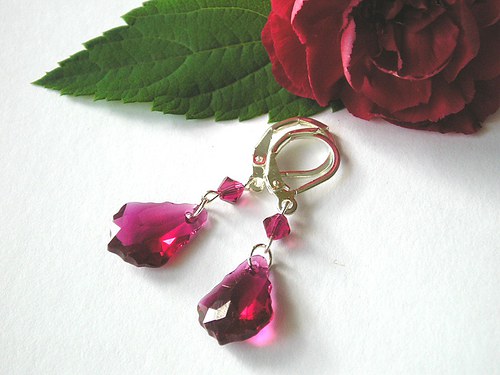 Swarovski rubínové baroko — foto 1