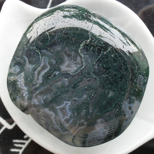 Mechový achát 43x40mm — foto 1