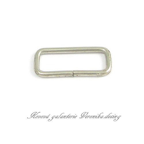 Galanterní vsuvka 30 mm - nikl Economy