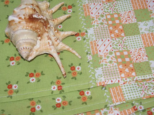 SET 4ks prostírání ZelenÁ patchwork I.-LETNÍ SLEVY — foto 1