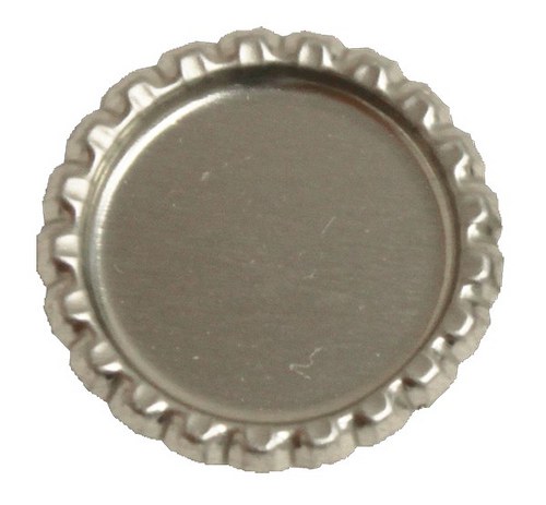 Flattened Chrome 1 inch- Bottle Caps - scrapbook — foto 1