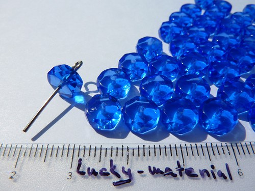 Modré rondelky 4x8 mm ..... 40 ks — foto 1